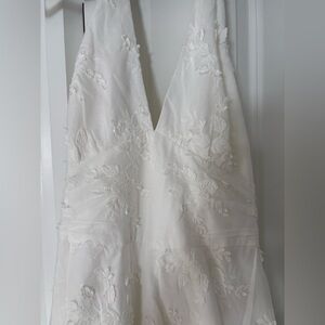 Maison Amory White Halter Dress size M